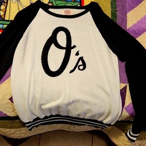47 Brand Baltimore Orioles vintage sweater. Woman's S Kids XL nwot